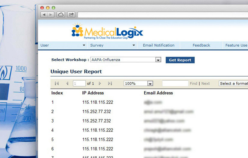 Customized content management solution screenshot 1